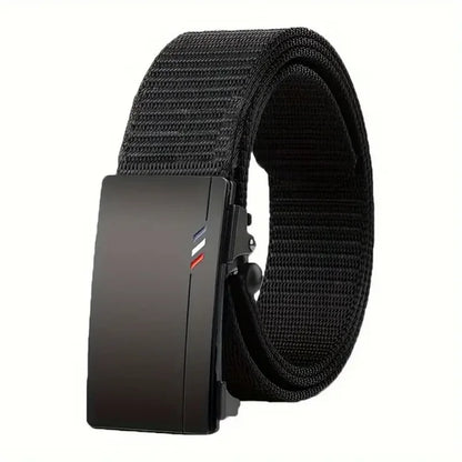 Men Outdoor Sports Belt With Quick Release Automatic Buckle  Black Quality Belt 5