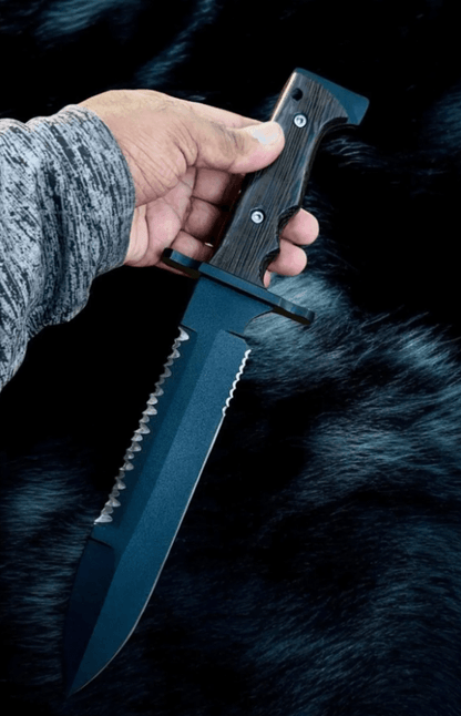 Buy Copper Damascus Hunting Bowie Knife