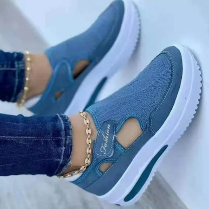 Breathable Mesh Shoes Womens Sneakers Casual Sport Shoes Ladies Platform Sandals Vulcanized Summer  5