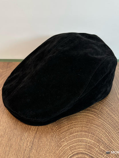 Vintage Faux Suede Newsboy Cap Fall Winter Unisex Hat Classic British Style for Women Men Vintage Fashion