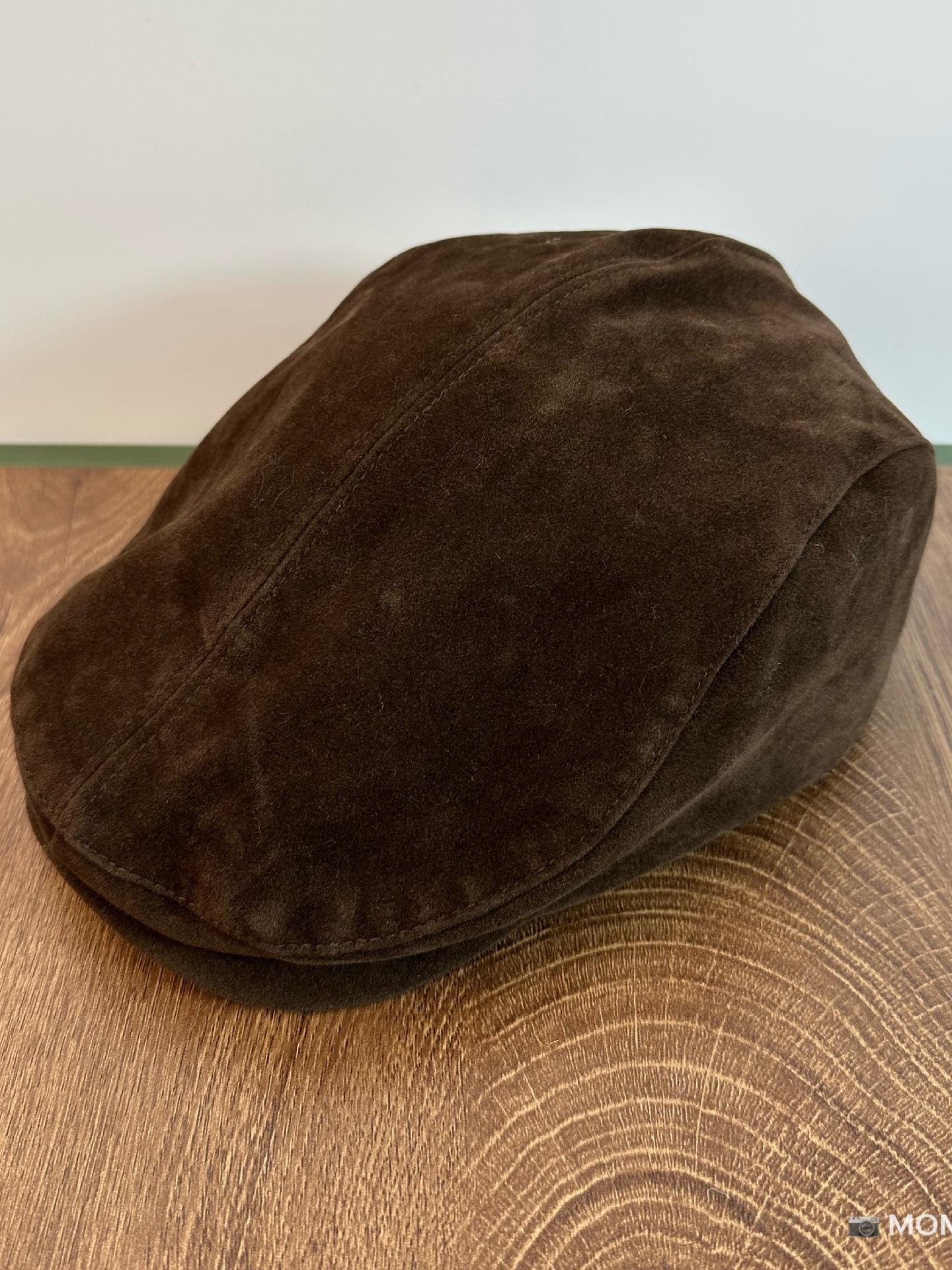 Vintage Faux Suede Newsboy Cap Fall Winter Unisex Hat Classic British Style For Women Men Vintage F 2
