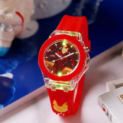 Mickey Mouse Childrens Flash Light Disney Minnie Watch Cartoon Doll Boys Girls Birthday Gift Idea 4