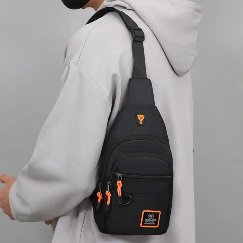Business Chest Crossbody Portable New Men Shoulder Bag MultiLayer Single 7