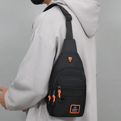 Business Chest Crossbody Portable New Men Shoulder Bag MultiLayer Single 7