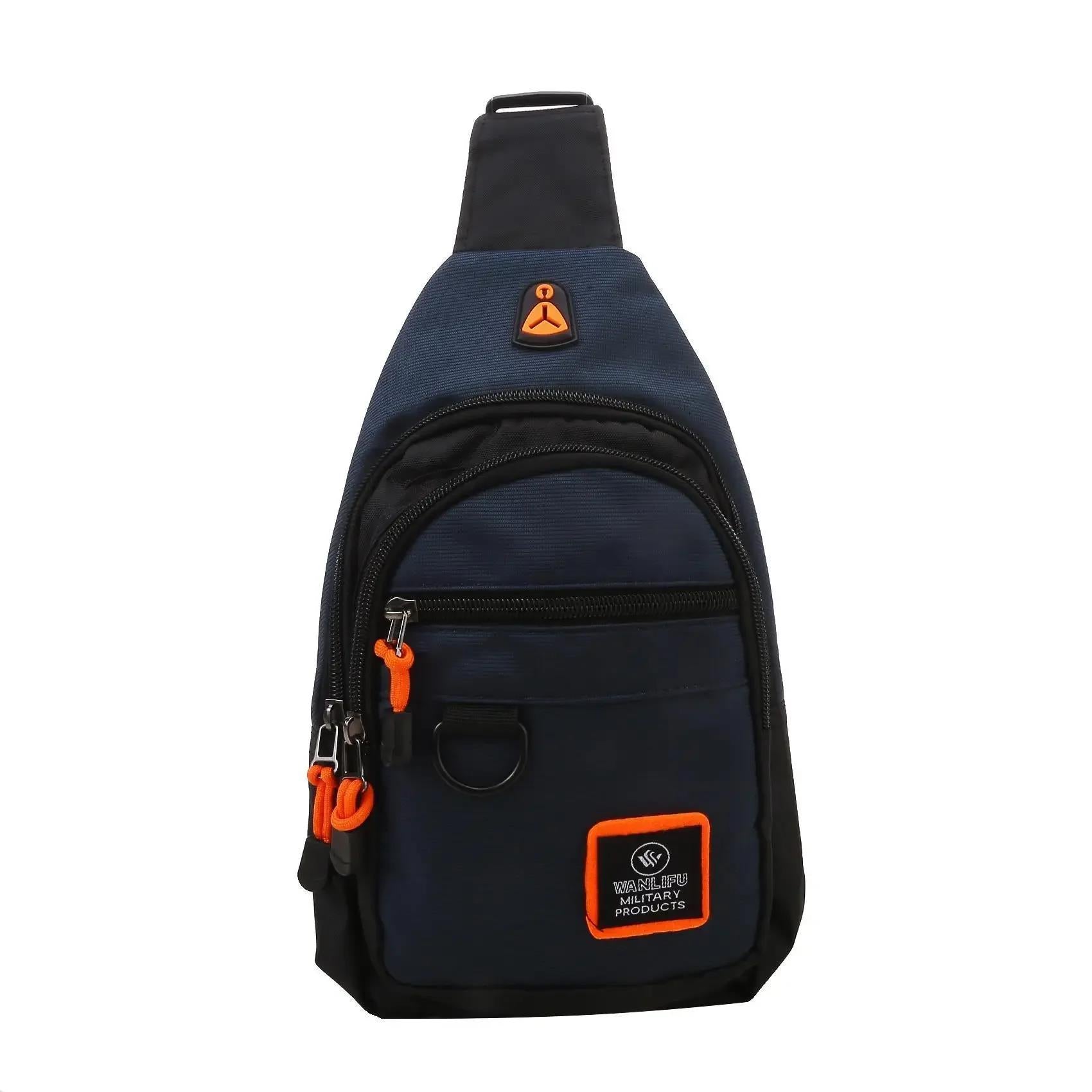 Business Chest Crossbody Portable New Men Shoulder Bag MultiLayer Single 2