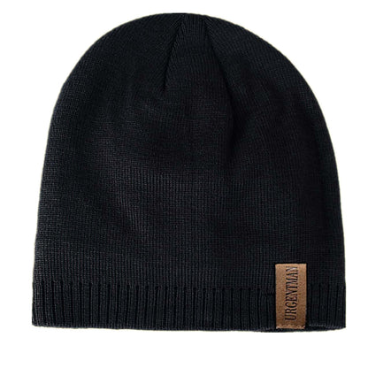 Solid Color Unisex Winter Hats Knitted Beanie Cap With Fur Lining For Men And Women Warm Sports Out 7