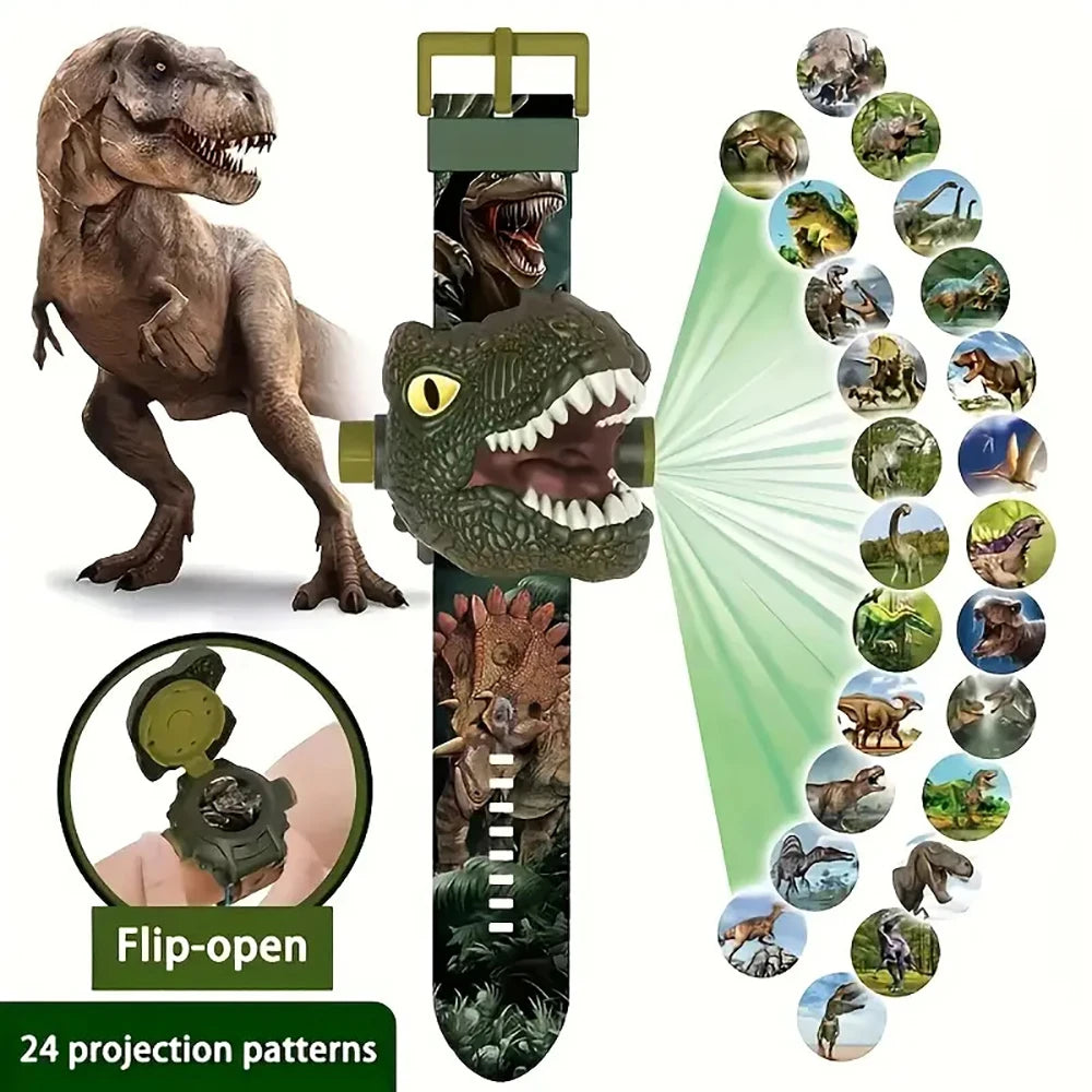 Electronic 3D Dinosaur Watch For Kids  Fun Projection Luminous Toy 5