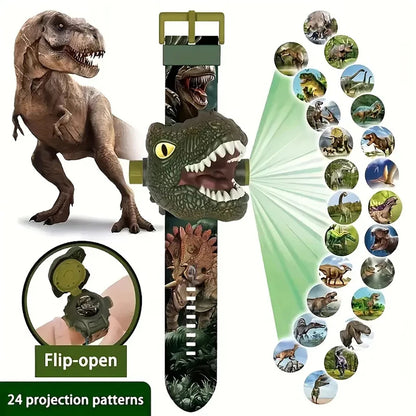 Electronic 3D Dinosaur Watch For Kids  Fun Projection Luminous Toy 5