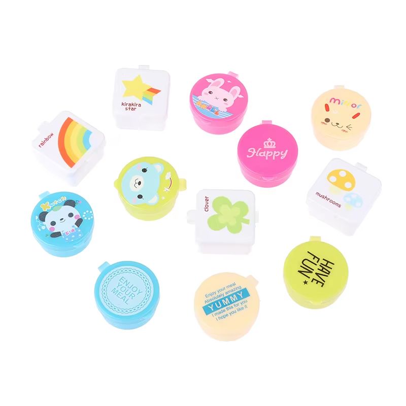 4Pcs Portable Bento Sauce Containers  Cute Mini Squeeze Condiment Bottles For Salad Ketchup And Mor 3