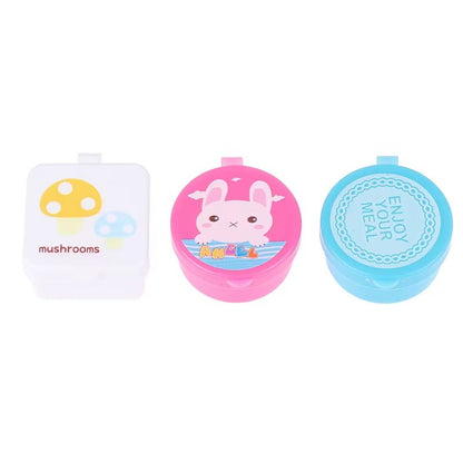 4Pcs Portable Bento Sauce Containers  Cute Mini Squeeze Condiment Bottles For Salad Ketchup And Mor 5