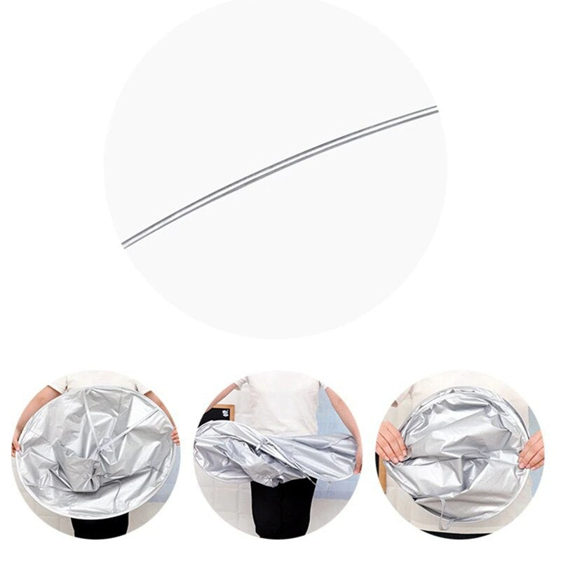 Adult Medium Size Haircut Cloak Cloth Breathable Hair Dye Tool Fold Able Household Haircut Cloak 2