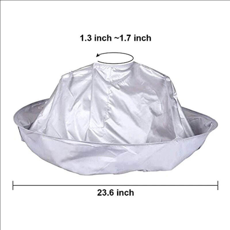Adult Medium Size Haircut Cloak Cloth Breathable Hair Dye Tool Fold Able Household Haircut Cloak 3