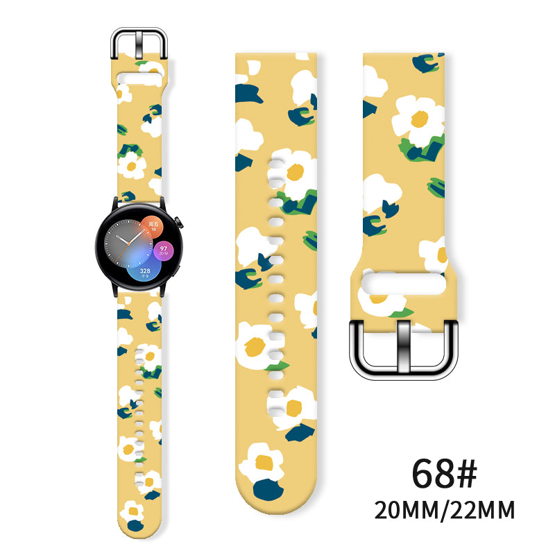 Printed Strap For Samsung Galaxy Watch Replaceable Band For Xiaomi Amazfit 7