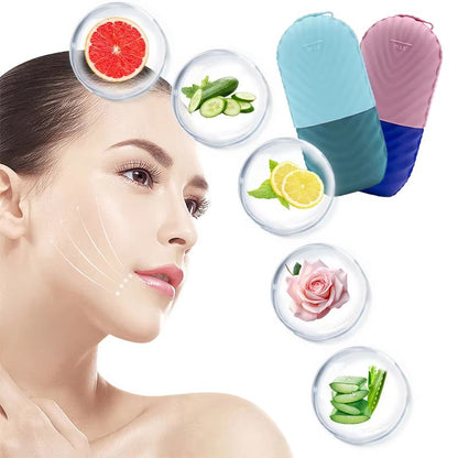Silicone Facial Ice Mold Applicator  Reusable Ice Cube Roller For Skin Care And Facial Massage 1