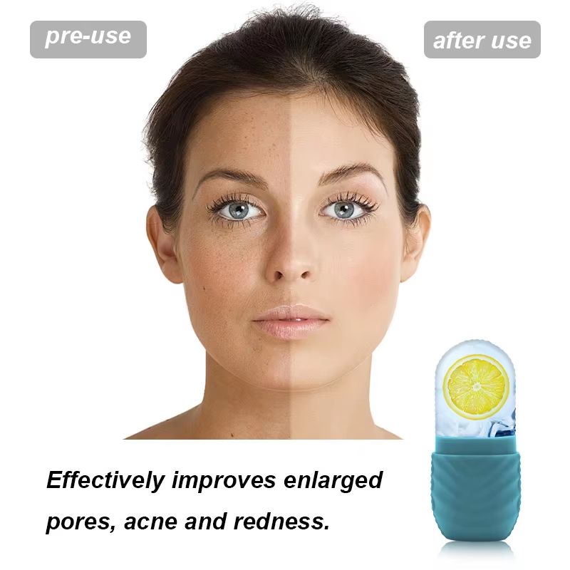 Silicone Facial Ice Mold Applicator  Reusable Ice Cube Roller For Skin Care And Facial Massage 2