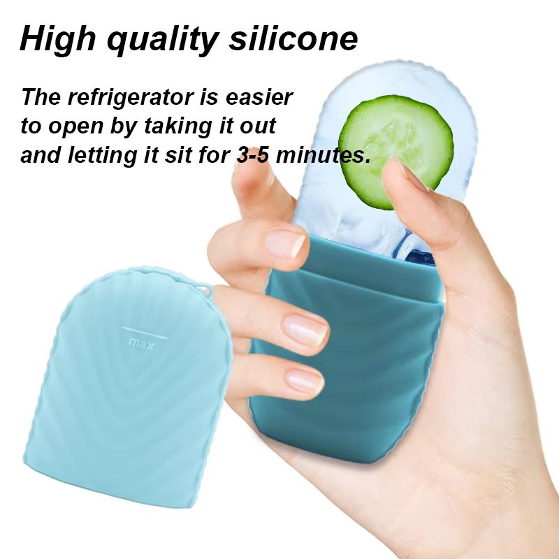 Silicone Facial Ice Mold Applicator  Reusable Ice Cube Roller For Skin Care And Facial Massage 4