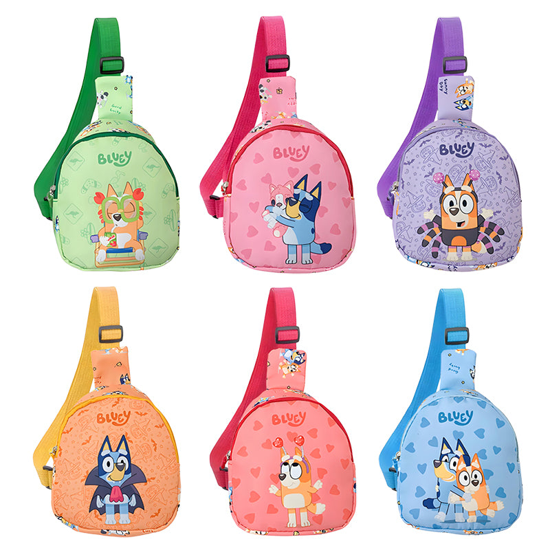 Children Bluey And Bingo Anime Backpack Cartoon Figure Messenger Bag Birthday Gift Shoulder Bag 1