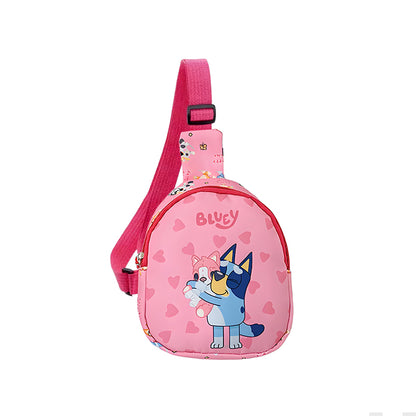 Children Bluey And Bingo Anime Backpack Cartoon Figure Messenger Bag Birthday Gift Shoulder Bag 6