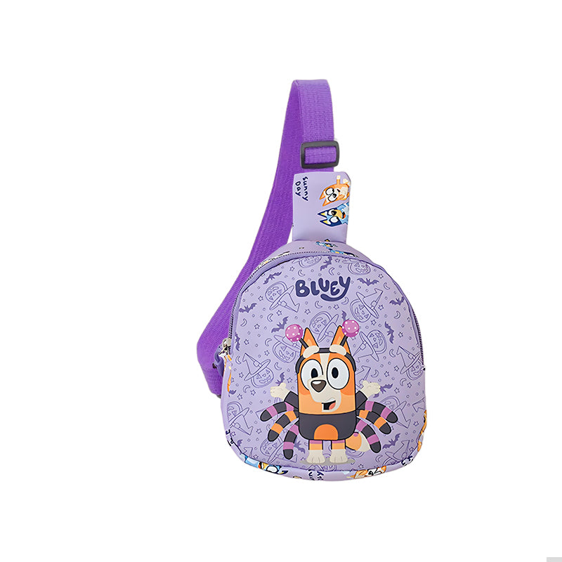 Children Bluey And Bingo Anime Backpack Cartoon Figure Messenger Bag Birthday Gift Shoulder Bag 8