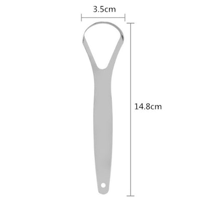 Stainless Steel Tongue Scraper Ultra Thin Portable Cleaner For Bad Breath Reusable Oral Care Tool 3