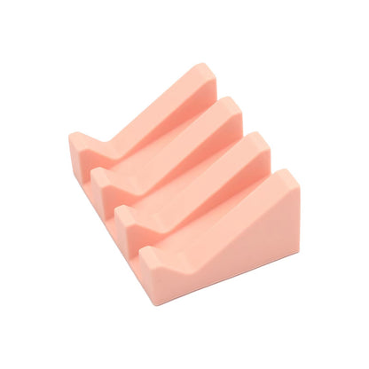 Silicone Drainage Soap Dish  Automatic Soap Rack For Bathroom NonSlip Soap Holder 9