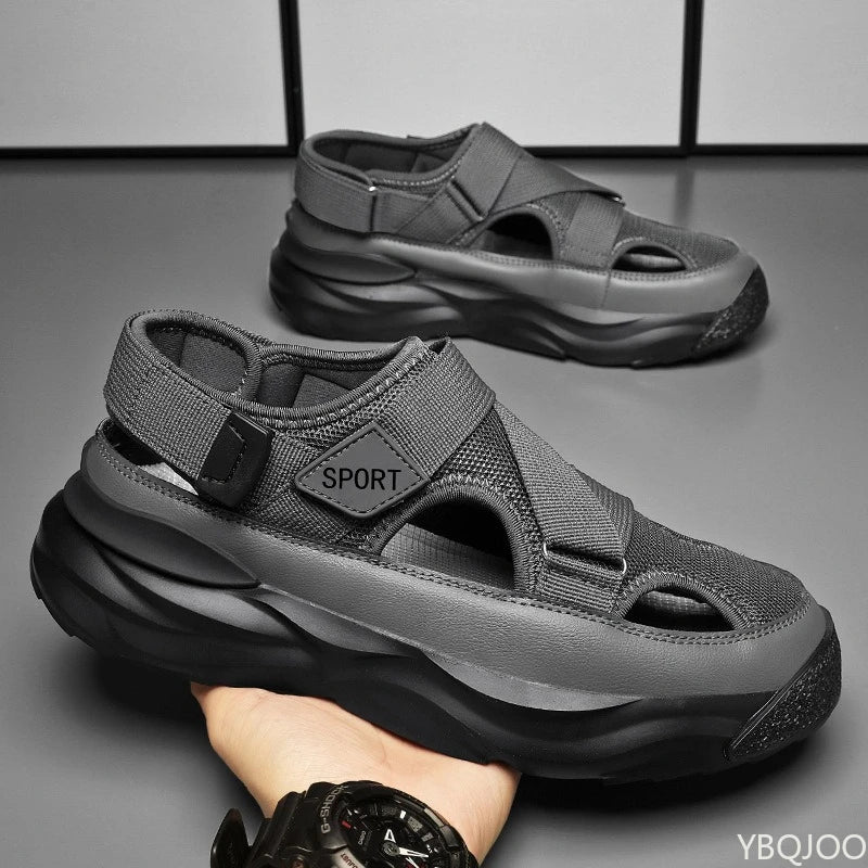 Lightweight Mens Outdoor Sandals Comfortable Hiking Shoes With Anti Slip WearResistant Thick Sole F 1