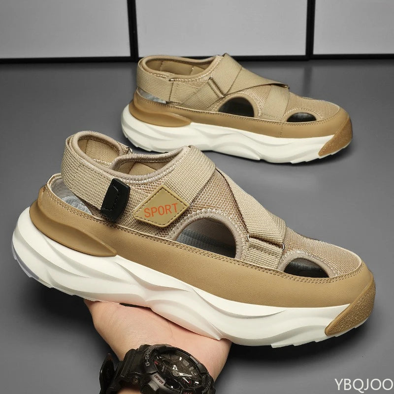 Lightweight Mens Outdoor Sandals Comfortable Hiking Shoes With Anti Slip WearResistant Thick Sole F 2