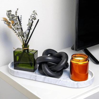Oval Silicone Bathroom Counter Tray  Flexible Soap  Sink Organizer Tray Approx 984in 5
