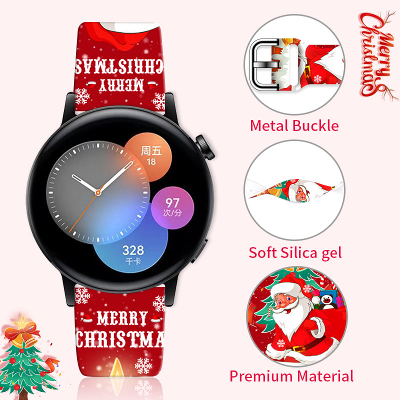 Replaceable Christmas Printed Strap For Watch Bracelet For Xiaomi Amazfit 3