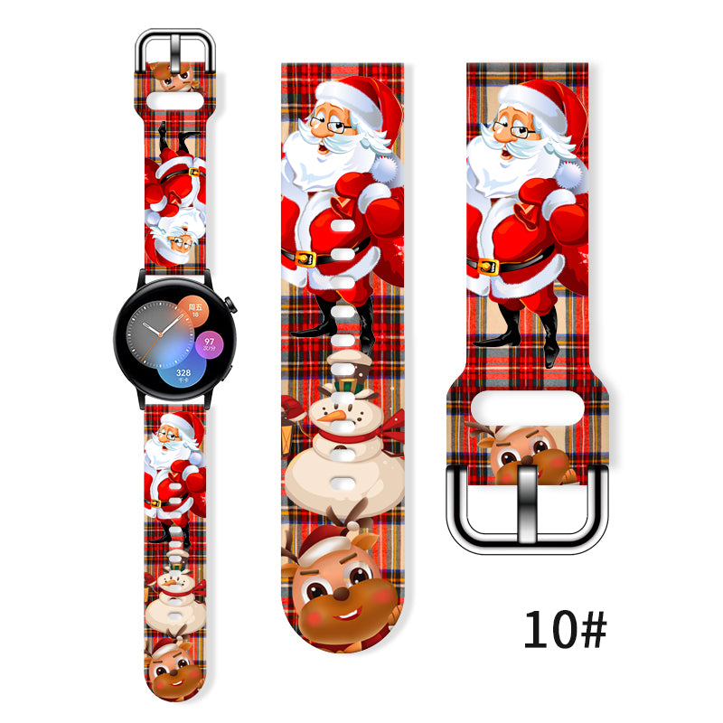 Replaceable Christmas Printed Strap For Watch Bracelet For Xiaomi Amazfit 9
