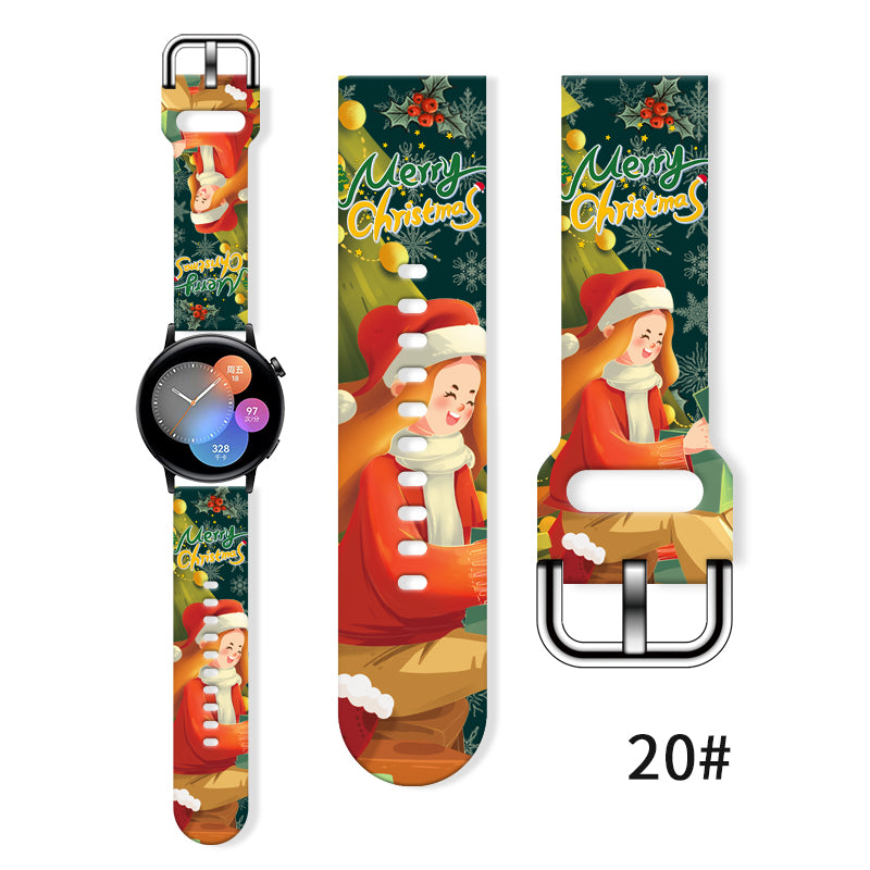 Replaceable Christmas Printed Strap For Watch Bracelet For Xiaomi Amazfit 13