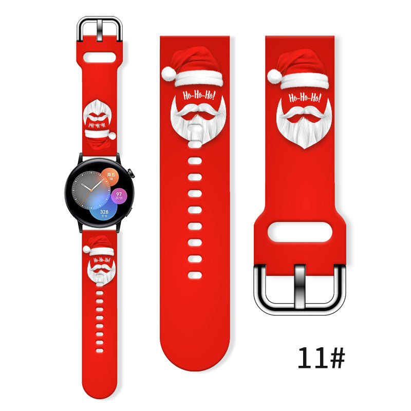 Replaceable Christmas Printed Strap For Watch Bracelet For Xiaomi Amazfit 10