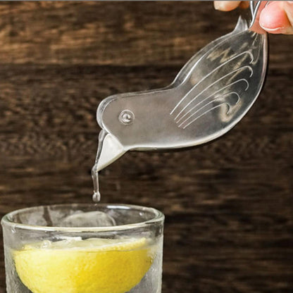 Stainless Steel Lemon Juicer, Silver Bird Shape Manual Citrus Squeezer for Limes and Lemons, Portable Kitchen Tool