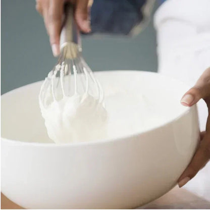 Stainless Steel Manual Egg Beater, Balloon Whisk Mixing Tool for Kitchen, Milk & Egg Beater