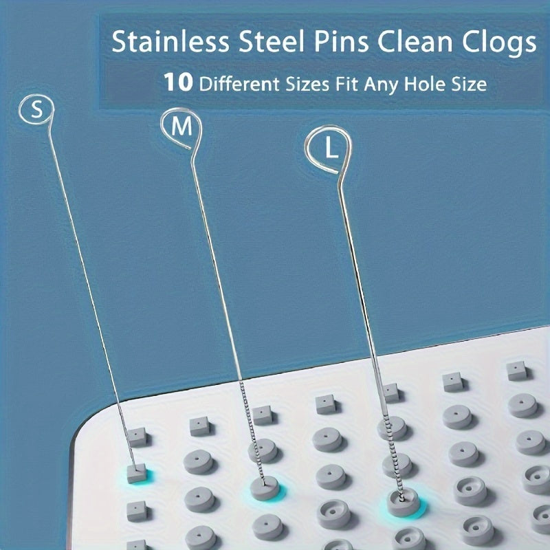 Stainless Steel Needle Shower Head Cleaning Brush Set Bathroom Accessory Cleaning Tools Multi Size