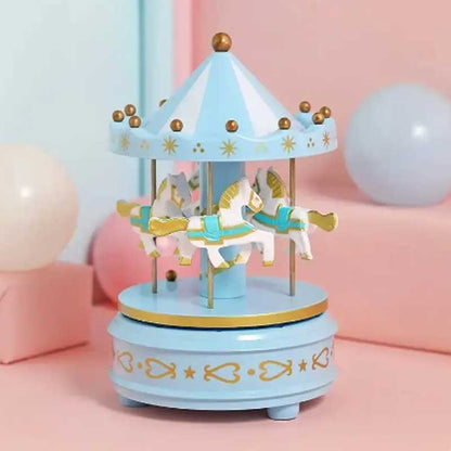 Handwork Music Box Gifts, Luxury Carousel with Rotating Horses, Romantic Carousel Toys
