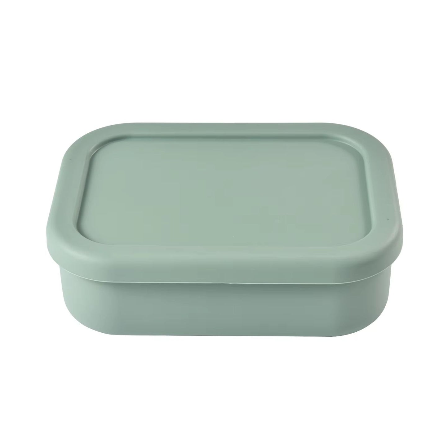Square Silicone 3in1 Bento Box  Insulated FoodGrade Lunch Container For Home  Outdoor Use 8