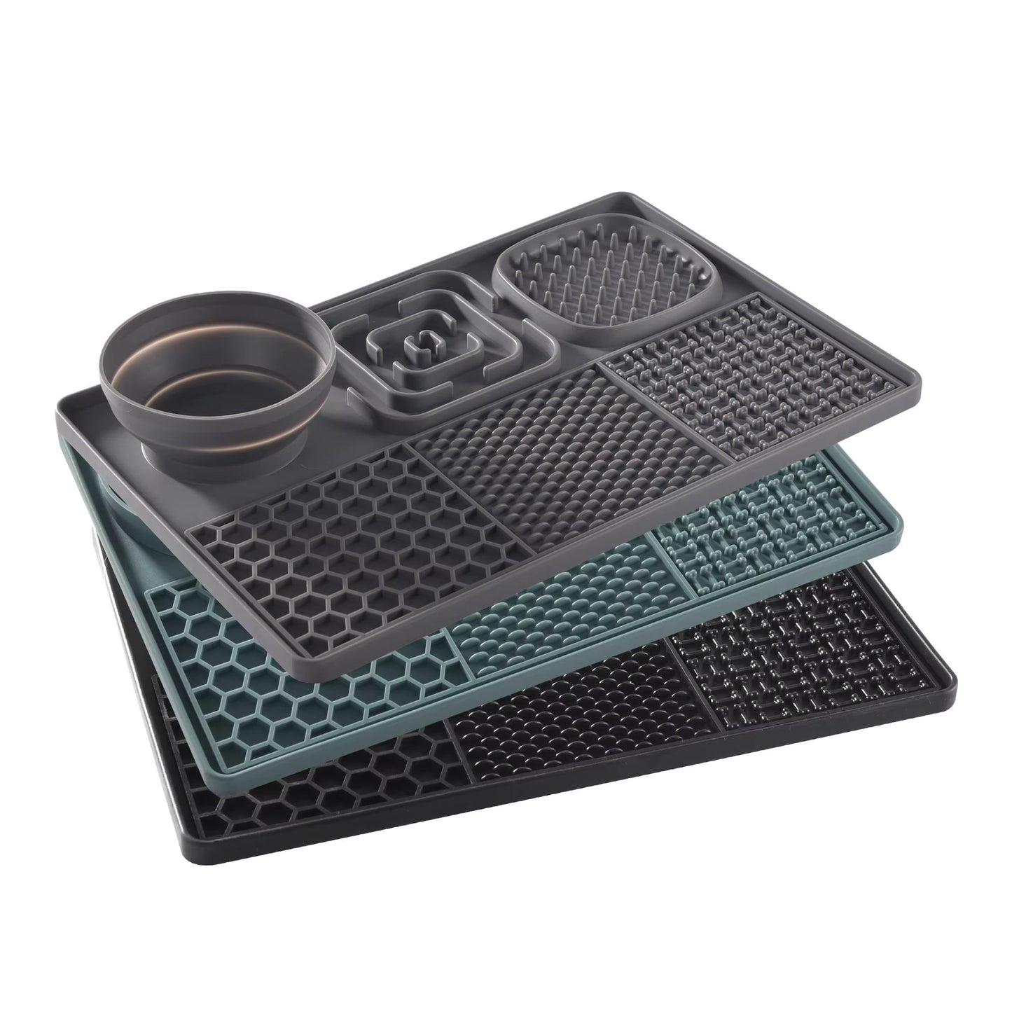 Silicone Dog Licking Pad & Suction Cup Slow Feeder – BPA-Free Pet Feeder Mat