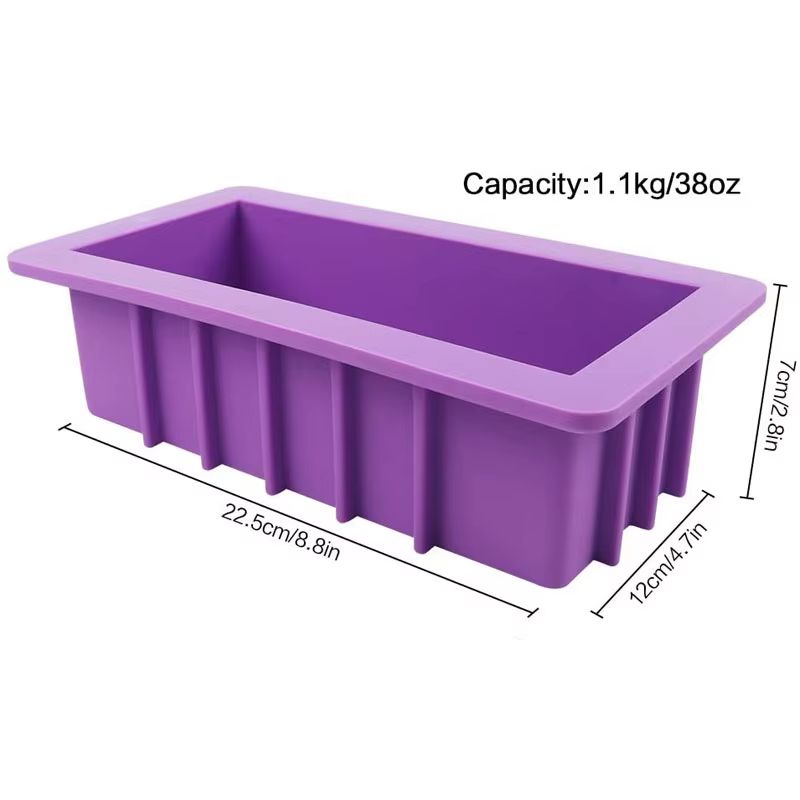 1100ml Silicone Soap Loaf Mold  Flexible Nonstick Mold For Handmade Soap 2