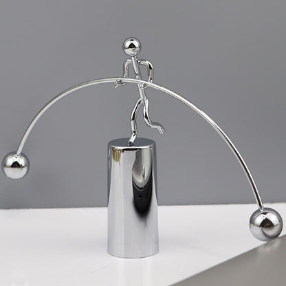 Creative balance ball, small iron man does not fall, swing weightlifting tumbler, fun man decoration ornament