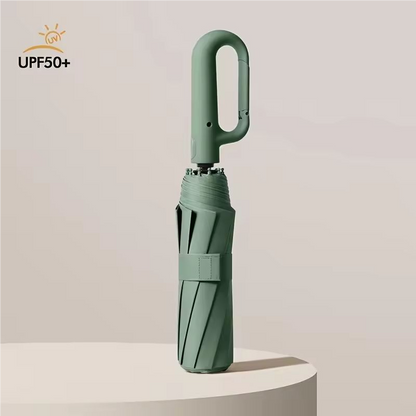 Ring Buckle Design Rib Fully Automatic Umbrella For Men Folding Extra Large Strong WOMENS Sunshade