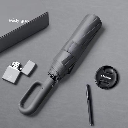 Ring Buckle Design Rib Fully Automatic Umbrella For Men Folding Extra Large Strong WOMENS Sunshade