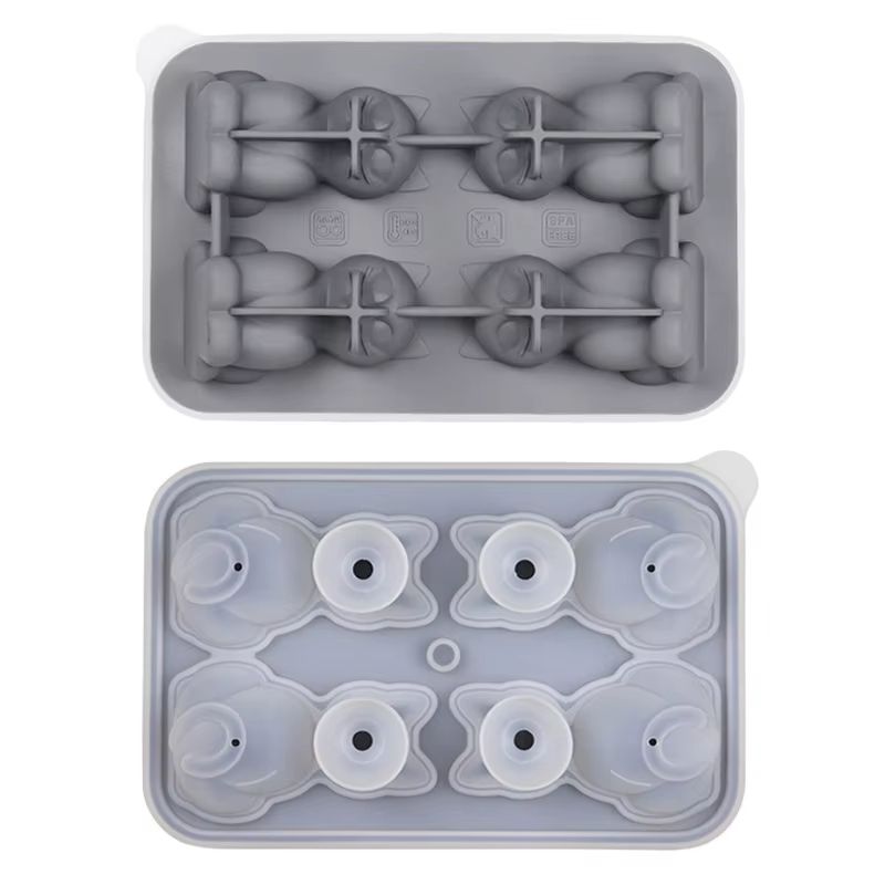 3D Cat Ice Block Mold  Flexible BPAFree Silicone Ice Mold For Drinks  Cocktails 9