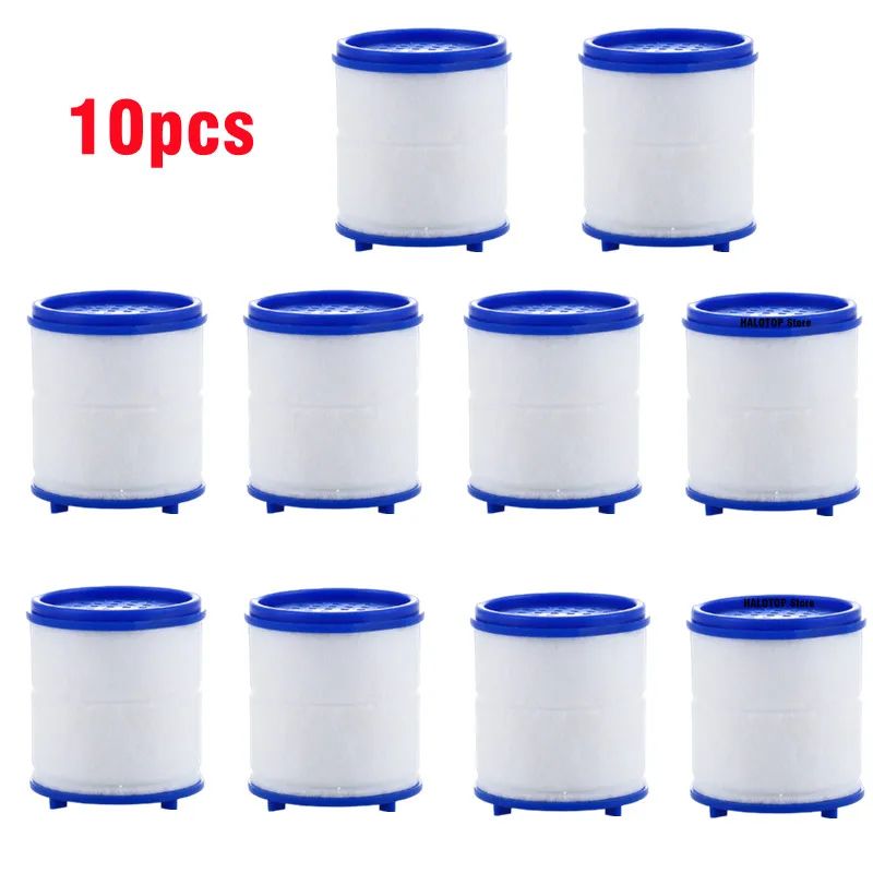 SoftFlow 10Pack Faucet  Shower Water Filter Insert  Remove Chlorine  Heavy Metals For Softer Water 9