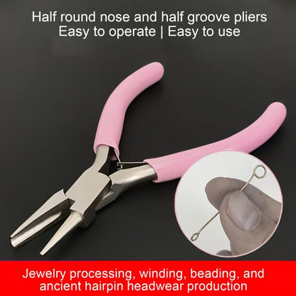 Professional Mini Precision Wire Loop Tools, Round Concave Pliers for Jewellery Making, Ideal Manual Tools