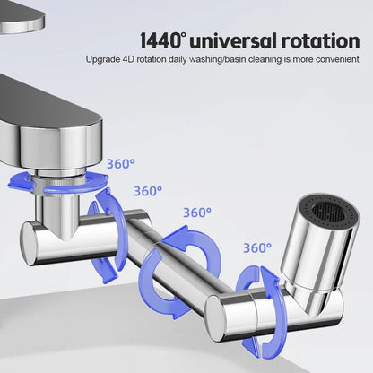 SmartSwivel 1440 Universal Faucet Extender  Retractable Kitchen  Bathroom Sink Aerator 3