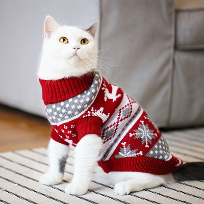 New Knitted Wool Christmas Pet Sweater For Dogs And Cats  Bichon And Corgi Friendly 7