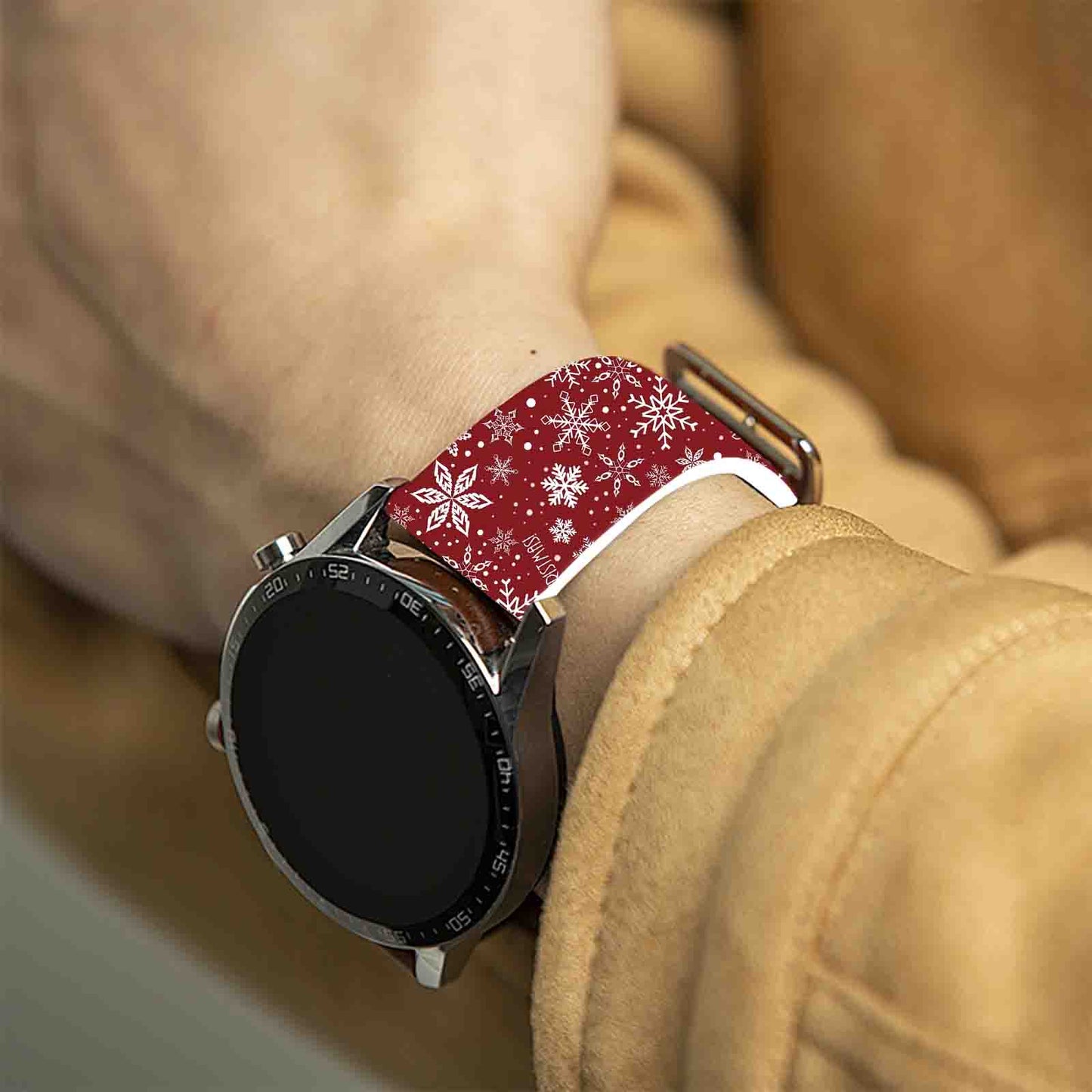 Replaceable Bracelet for Xiaomi Amazfit, Christmas Series Print Strap