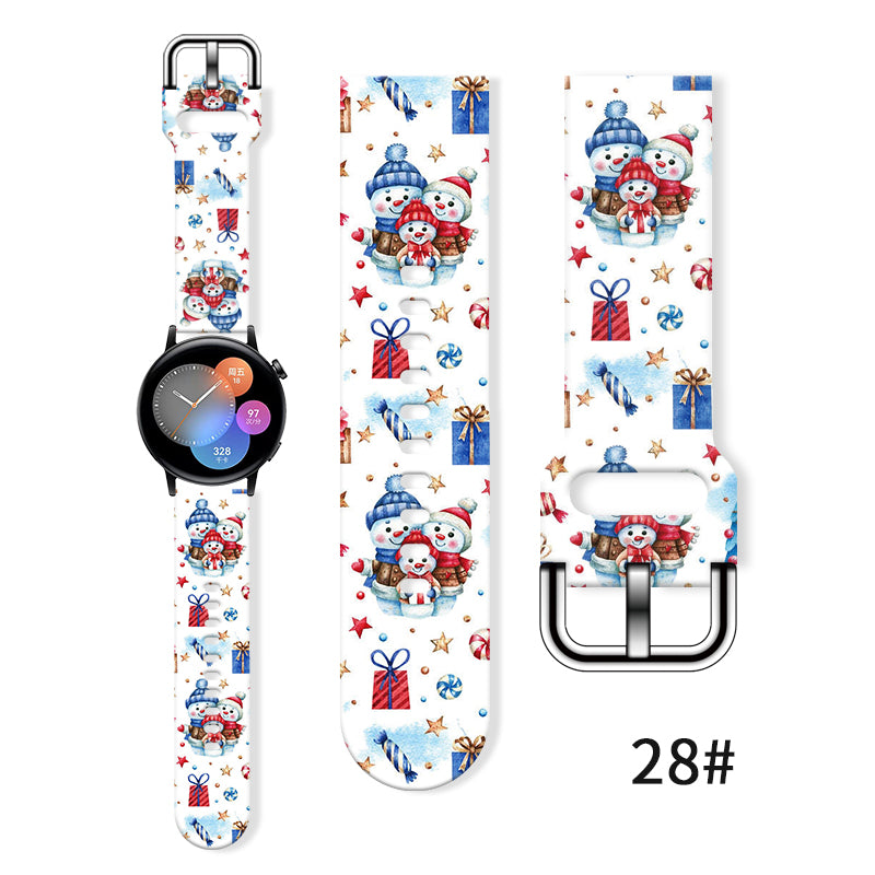 Replaceable Bracelet For Xiaomi Amazfit Christmas Series Print Strap 8