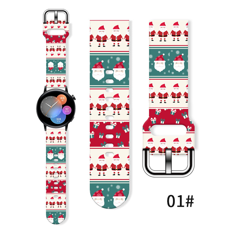 Replaceable Bracelet For Xiaomi Amazfit Christmas Series Print Strap 10